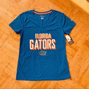 NWT Florida gators blue v neck t shirt